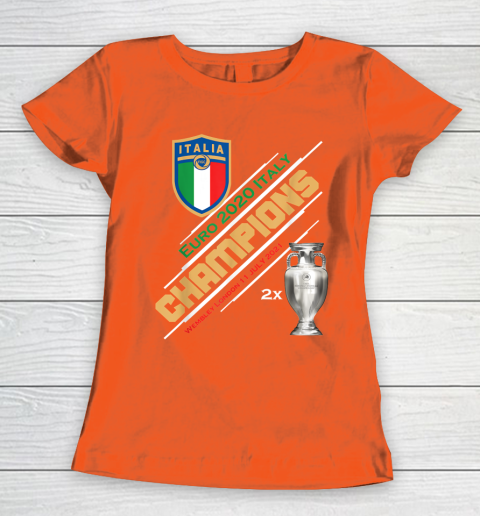 Italy Champions 2020 Euro Forza Azzurri Italia Football Women's T-Shirt 3