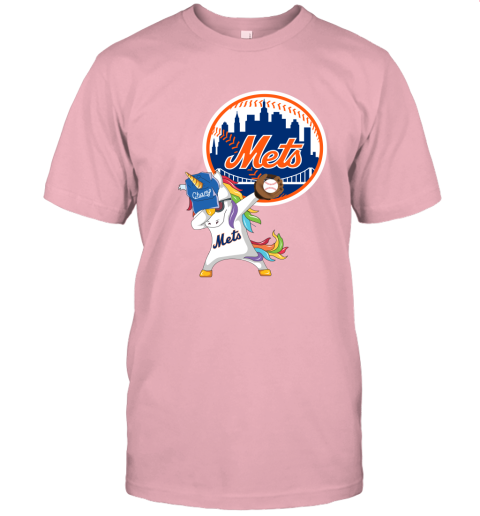 Hip Hop Dabbing Unicorn Flippin Love New York Mets Unisex Jersey Tee