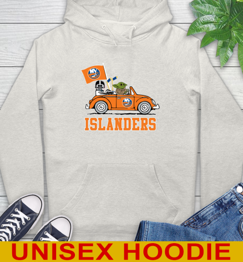 NHL Hockey New York Islanders Darth Vader Baby Yoda Driving Star Wars Shirt Hoodie 12