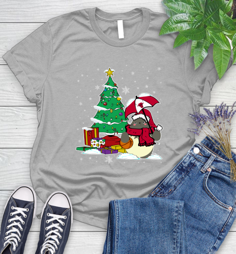 Chicago Bulls NBA Basketball Cute Tonari No Totoro Christmas Sports Women's T-Shirt 5