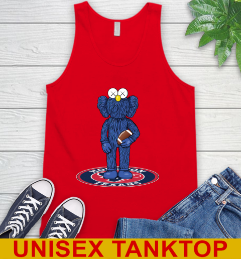 NFL Football Houston Texans Kaws Bff Blue Figure Shirt Tank Top 6