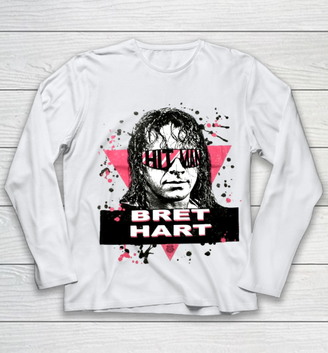 Hit man Bret Hart Hit Man WWE for fans and lovers Youth Long Sleeve