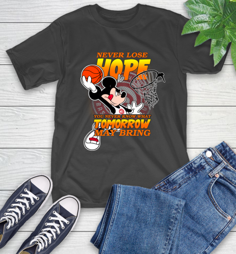 Atlanta Hawks NBA Basketball Mickey Disney Never Lose Hope T-Shirt