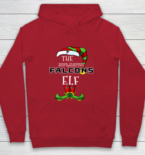 Atlanta Falcons Christmas ELF Funny NFL Youth Hoodie 7