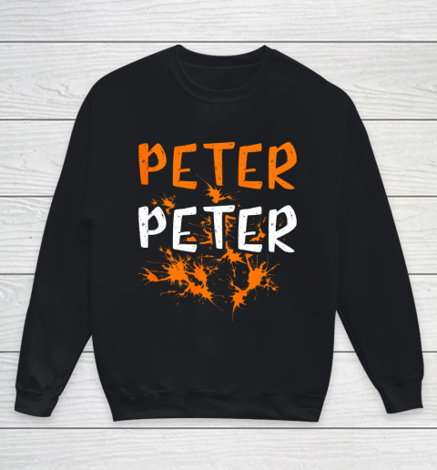 Mens Couples Costume Peter Peter Pumpkin Eater Splash Halloween Youth Sweatshirt