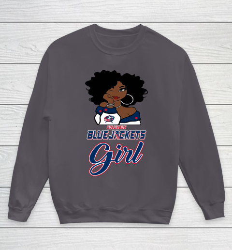 Columbus Blue Jackets Girl NHL Youth Sweatshirt 6