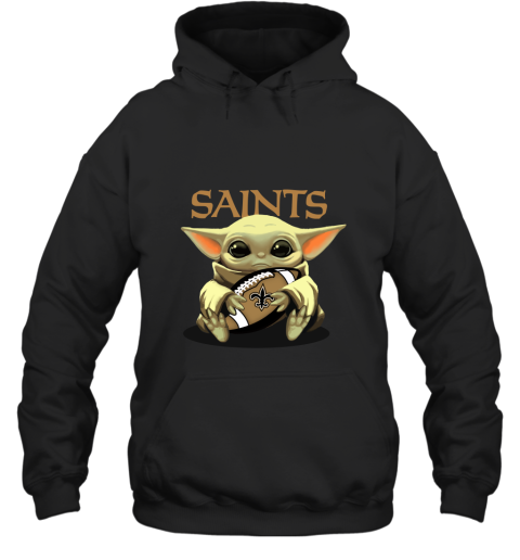 Baby Yoda Loves The New Orleans Saints Star Wars NFL Hoodie