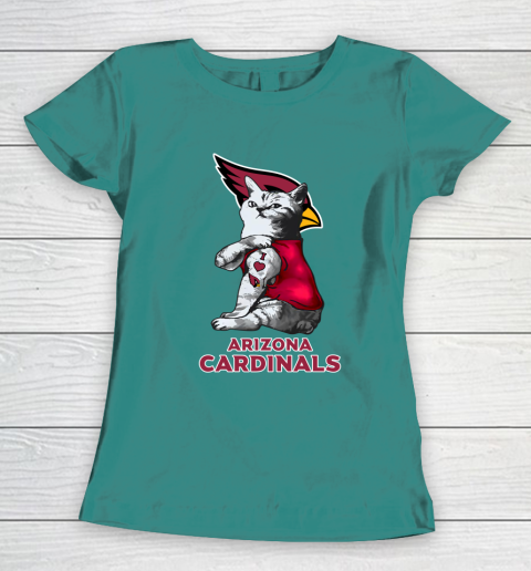 NFL Football My Cat Loves Arizona Cardinals Women's T-Shirt 10