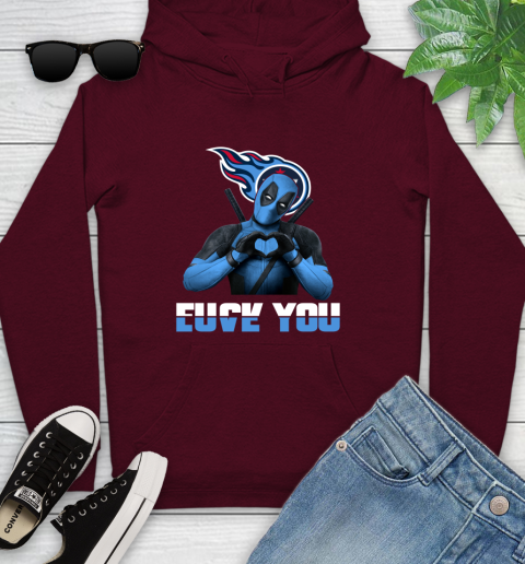 NHL Tennessee Titans Deadpool Love You Fuck You Football Sports Youth Hoodie 7