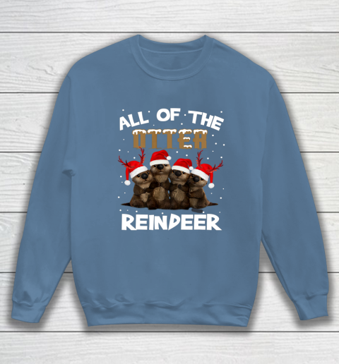 All Of Otter Reindeer Christmas Pajamas Tshirt Xmas Sweatshirt 6