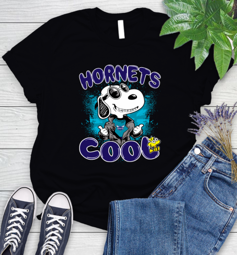 NBA Basketball Charlotte Hornets Cool Snoopy Shirt Women's T-Shirt