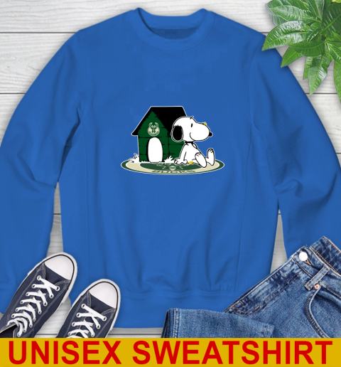 NBA Basketball Milwaukee Bucks Snoopy The Peanuts Movie Shirt Sweatshirt 9
