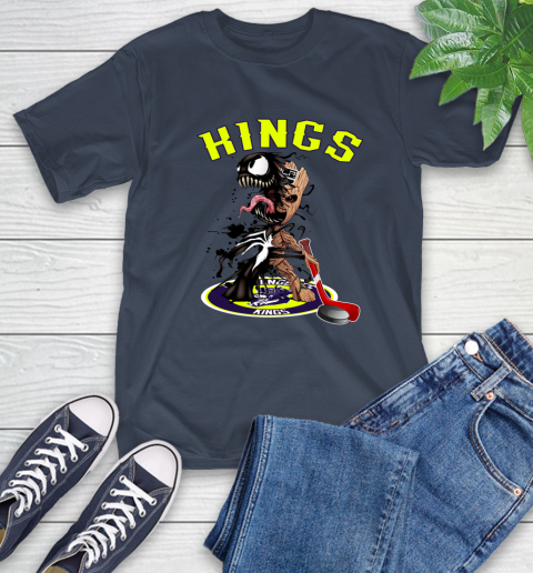 NHL Los Angeles Kings Hockey Venom Groot Guardians Of The Galaxy T-Shirt 4