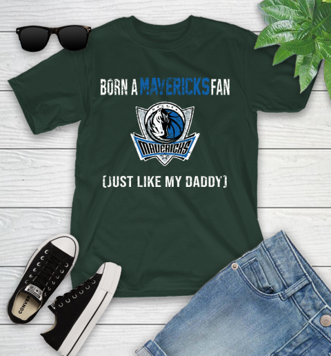 NBA Dallas Mavericks Loyal Fan Just Like My Daddy Basketball Shirt Youth T-Shirt 4