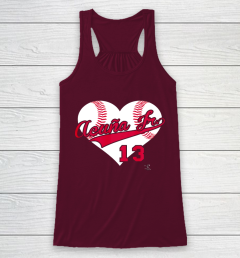 Ronald Acuna Jr Baseball Heart Gameday Racerback Tank - Image 3