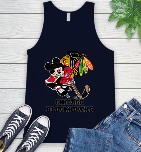 NHL Chicago Blackhawks Mickey Mouse Disney Hockey T Shirt Tank Top 3