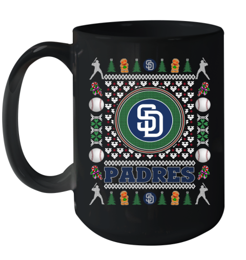 San Diego Padres Merry Christmas MLB Baseball Loyal Fan Ceramic Mug 15oz