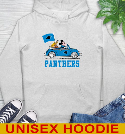 NFL Football Carolina Panthers Pluto Mickey Driving Disney Shirt Hoodie
