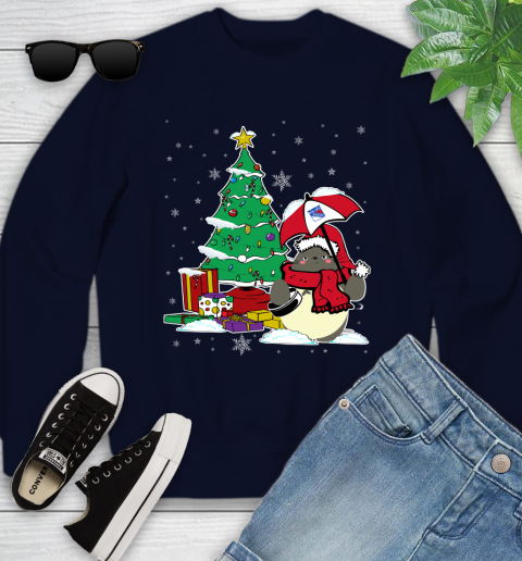 New York Rangers NHL Hockey Cute Tonari No Totoro Christmas Sports Youth Sweatshirt 2