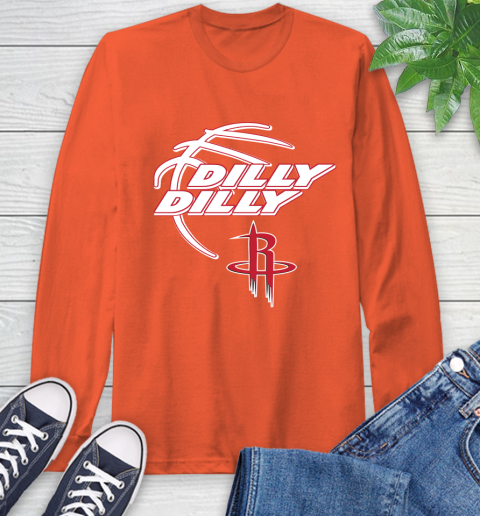NBA Houston Rockets Dilly Dilly Basketball Sports Long Sleeve T-Shirt 5