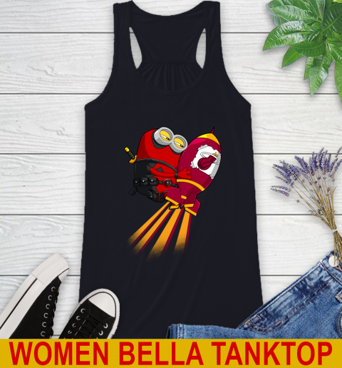 NBA Basketball Miami Heat Deadpool Minion Marvel Shirt Racerback Tank 8