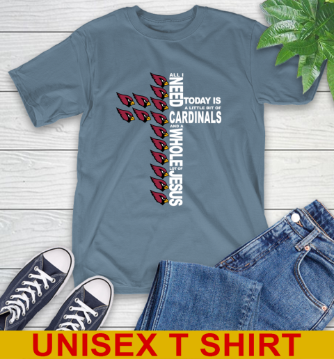 NFL All I Need Today Is A Little Bit Of Arizona Cardinals Shirt T-Shirt 8