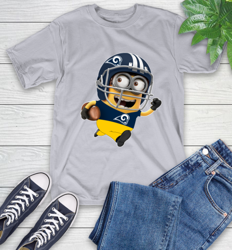 NFL Los Angeles Rams Minions Disney Football Sports T-Shirt 6
