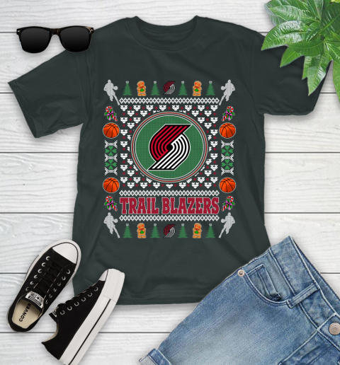Portland Trail Blazers Merry Christmas NBA Basketball Loyal Fan Ugly Shirt 105