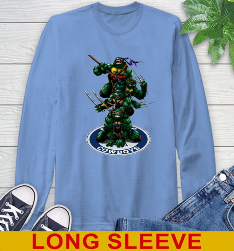 NFL Football Dallas Cowboys Teenage Mutant Ninja Turtles Shirt Long Sleeve T-Shirt 11