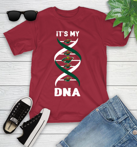 Minnesota Wild NHL Hockey It's My DNA Sports Youth T-Shirt 14