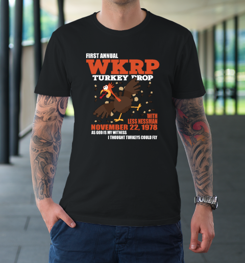 First Annual WKRP Thanksgiving Day Turkey Drop November 22 1978 T-Shirt