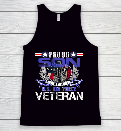 Veteran Shirt Vintage Proud Son Of A U S Air Force Veteran Tank Top