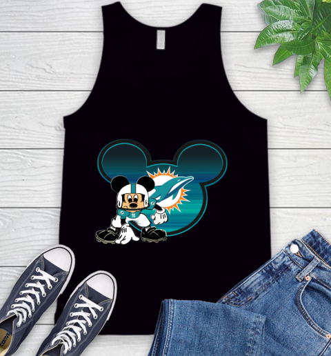 NFL Miami Dolphins Mickey Mouse Disney Football T Shirt Tank Top 2