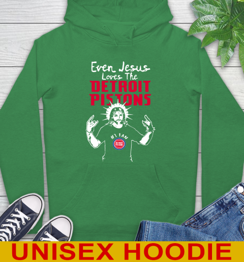 Detroit Pistons NBA Basketball Even Jesus Loves The Pistons Shirt Hoodie 8