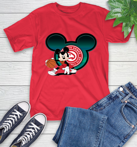 NBA Atlanta Hawks Mickey Mouse Disney Basketball T-Shirt 10