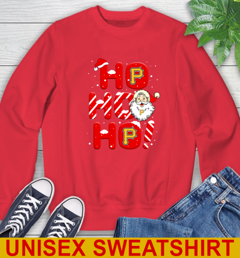 Pittsburgh Pirates MLB Baseball Ho Ho Ho Santa Claus Merry Christmas Shirt Sweatshirt 12