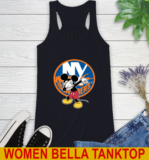 New York Islanders NHL Hockey Dabbing Mickey Disney Sports Racerback Tank 10