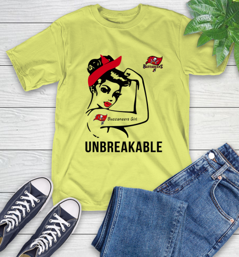 NFL Tampa Bay Buccaneers Girl Unbreakable Football Sports T-Shirt 8