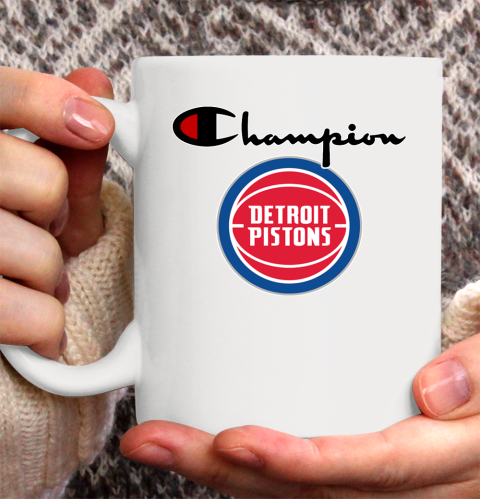 NBA Basketball Detroit Pistons Champion Shirt Ceramic Mug 15oz