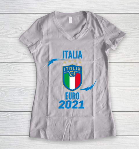 Italia European Champions 2021 Women's V-Neck T-Shirt