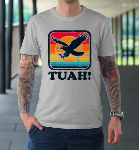 Funny Hawk Tuah Tush Camping Hiking Sarcastic T-Shirt 8