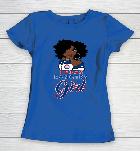 Texas Rangerss Girl MLB Women's T-Shirt