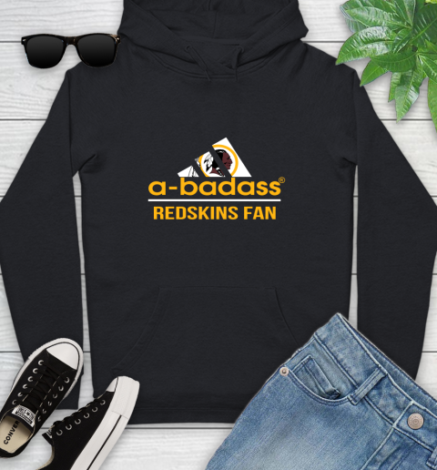 Washington Redskins NFL Football A Badass Adidas Adoring Fan Sports Youth Hoodie