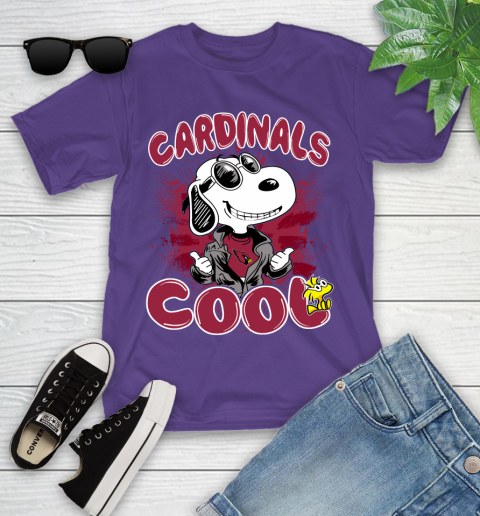 NFL Football Arizona Cardinals Cool Snoopy Shirt Youth T-Shirt 3
