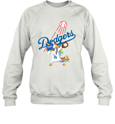 Hip Hop Dabbing Unicorn Flippin Love Los Angeles Dodgers Sweatshirt