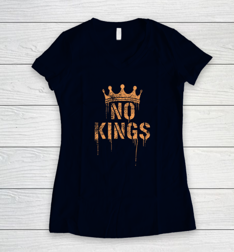 No Kings Women's V-Neck T-Shirt 2