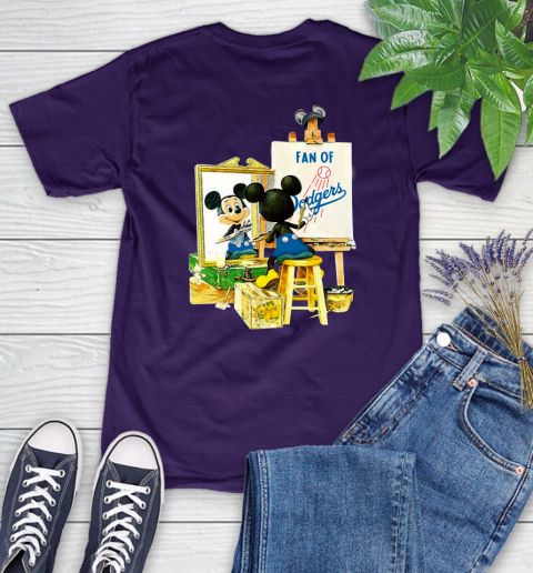 MLB Baseball Los Angeles Dodgers Mickey Drawing Shirt 85