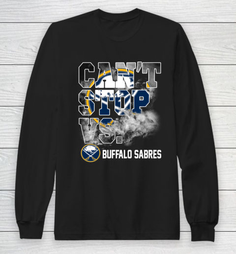 NHL Buffalo Sabres Hockey Can't Stop Vs Long Sleeve T-Shirt