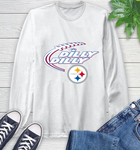 NFL Pittsburgh Steelers Dilly Dilly Football Sports Long Sleeve T-Shirt