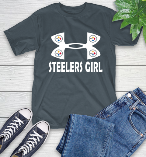 NFL Pittsburgh Steelers Girl Under Armour Football Sports T-Shirt 10